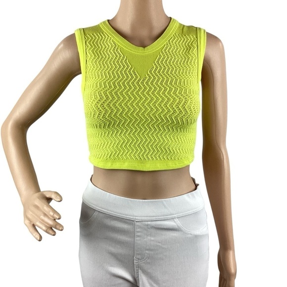 Free People FP Movement Free Throw Textured Muscle Tank Size XS/S Yellow - Picture 1 of 7